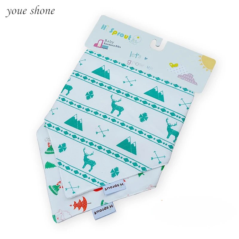 

Ins hot!!! (2 pcs/lot) New Baby Bandana Bibs New Year Christmas/Arrow/Dribble Triangle Scarf Infant Newborn Feeding Burp