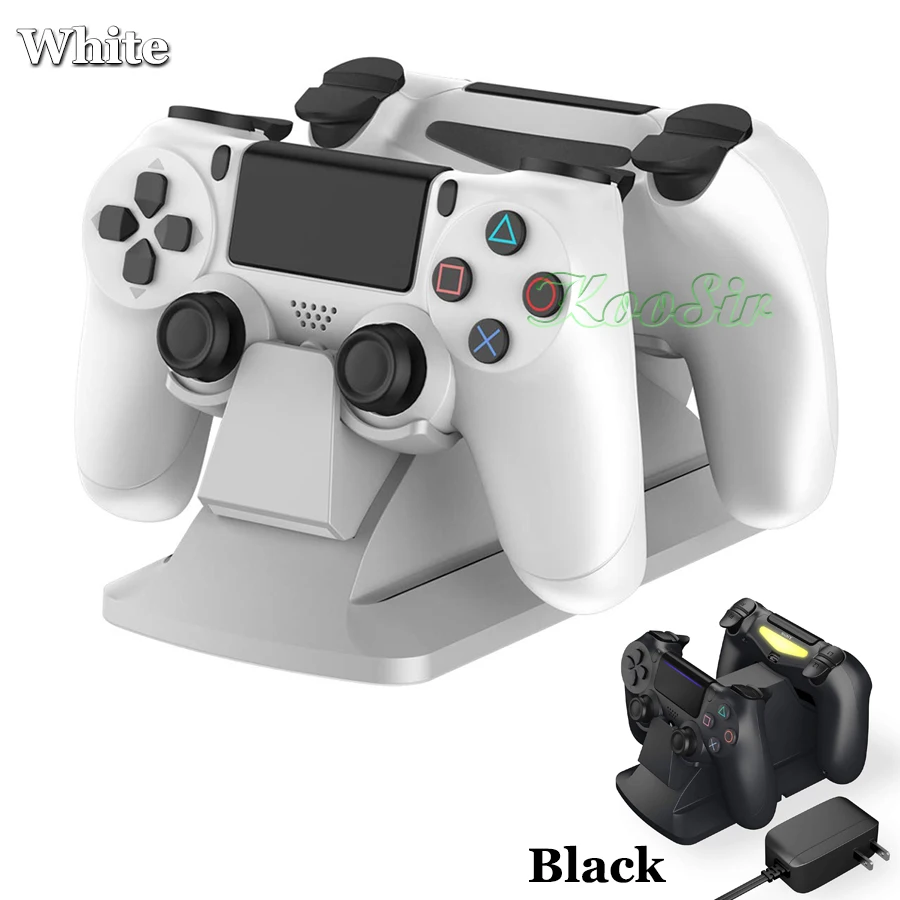 

PS4/PS4 SLIM/PS4 PRO Controller Super Fast Charger PS 4 Joystick Charging Station with AC Adapter for Playstation 4 Games
