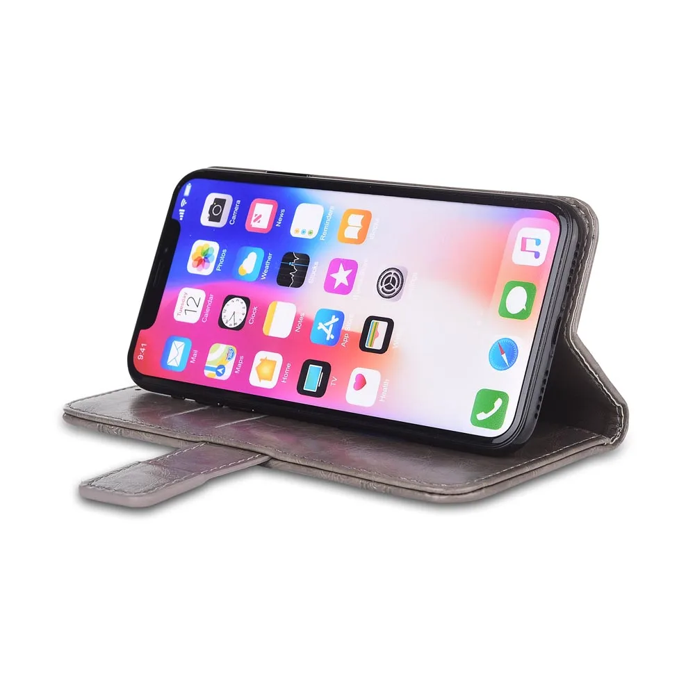 Флип-кожаный чехол для LG X view X screen Fundas с цветочным принтом специальный чехол-бумажник с подставкой и ремешком