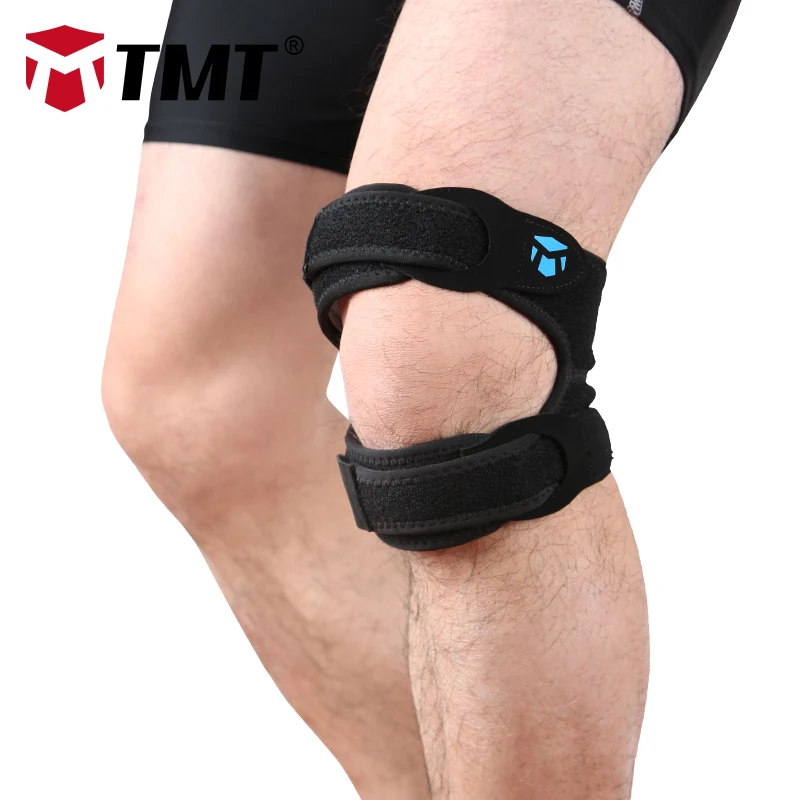 

TMT Knee Adjustable Sports Leg Support Brace Wrap Protector Pads Sleeve Cap Patella Guard 2 Spring Latex cloth Breathable health