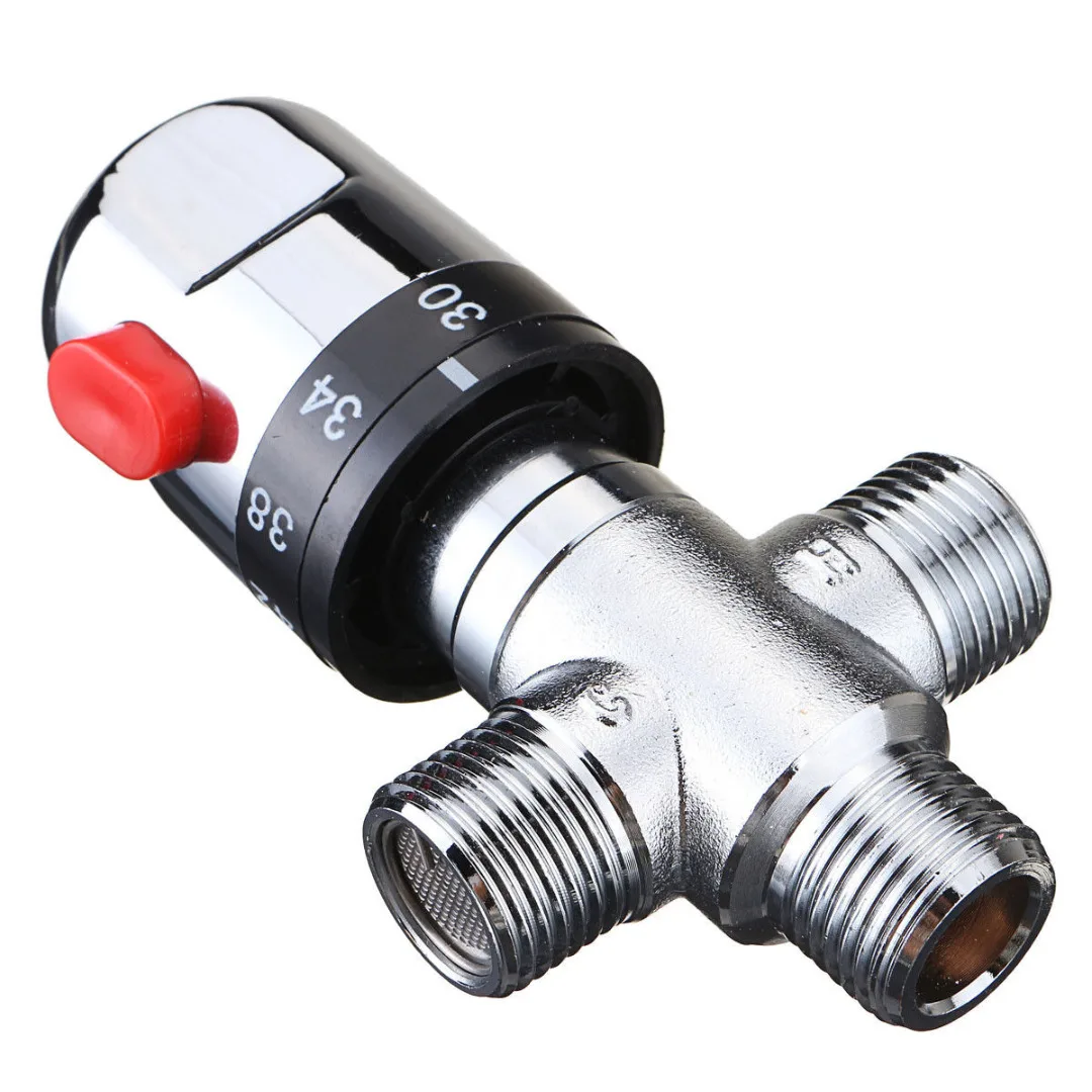 

Mayitr 22MM Hot Cold Thermostatic Mixing Valve For Shower Control Mixer Water Heater Household Hardware Tool