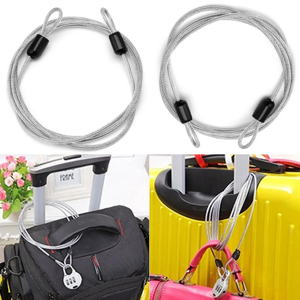 

New Bike Bicycle Cable Lock 100cm x 2mm Cycling Security Loop Cable Lock Bicycle Bikes Scooter Guard U-Lock Bike Parts