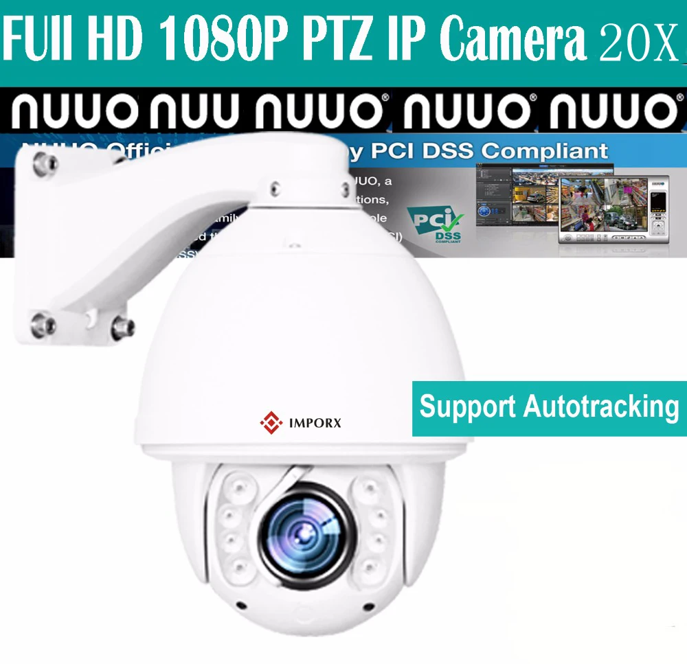 IMPORX камера наблюдения 360 наружная купольная CCTV IP HD Wifi ночного видения 20X Zoom 1080P