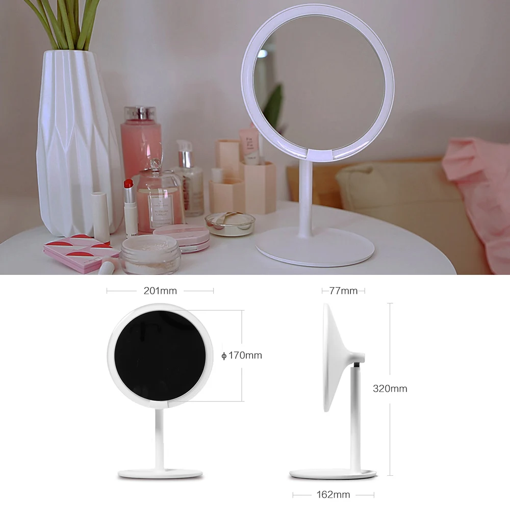 

HD Portable LED Makeup Mirror Adjustable Dimmable Smart Motion Sensor Night Light for Xiaomi Mijia Smart Home