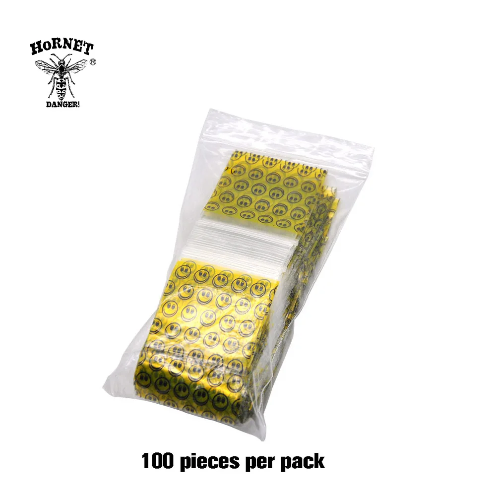 HORNET 100pcs / Lot Plastic 46x44MM Resealable Cellophane Small Bag Packing Storage Seal Bags Jewelry Ziplock Zip Lock Poly Bag