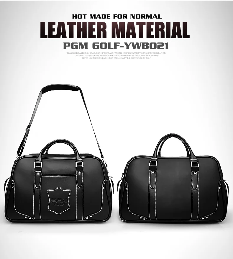 48x30 см PGM натуральная кожа Гольф Костюмы сумка Для Мужчин's Для женщин сумки встроенным обувь сумка для гольфа A4725
