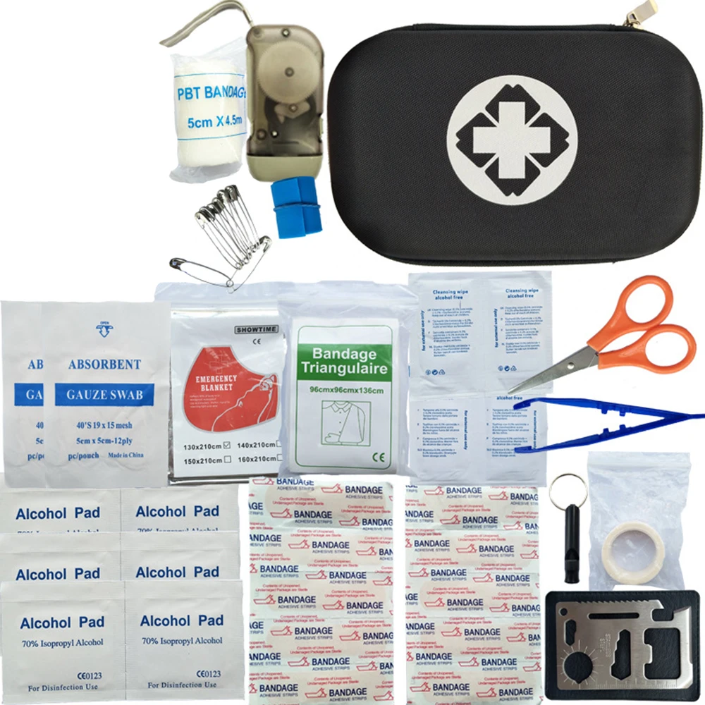 

16 in 1 survival kit Set Outdoor Camping Travel Multifunction First aid SOS EDC Emergency Supplies Tactical for Wilderness
