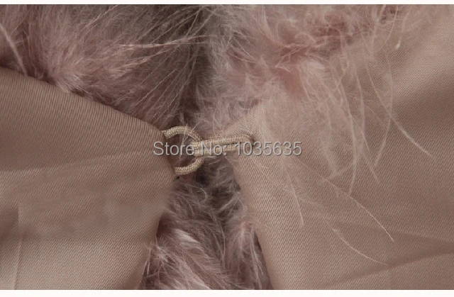 Новое поступление, Женское зимнее пальто из натурального страусиного меха, жилет для женщин TFP268