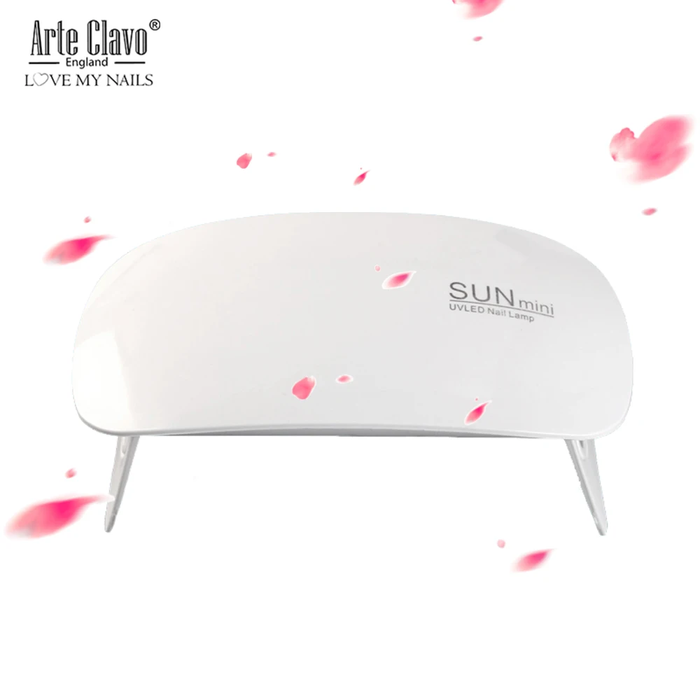 УФ лампа SUNmini портативная с USB зарядкой и таймером 6 Вт|led lamp nail dryer|nail dryerlamp dryer |