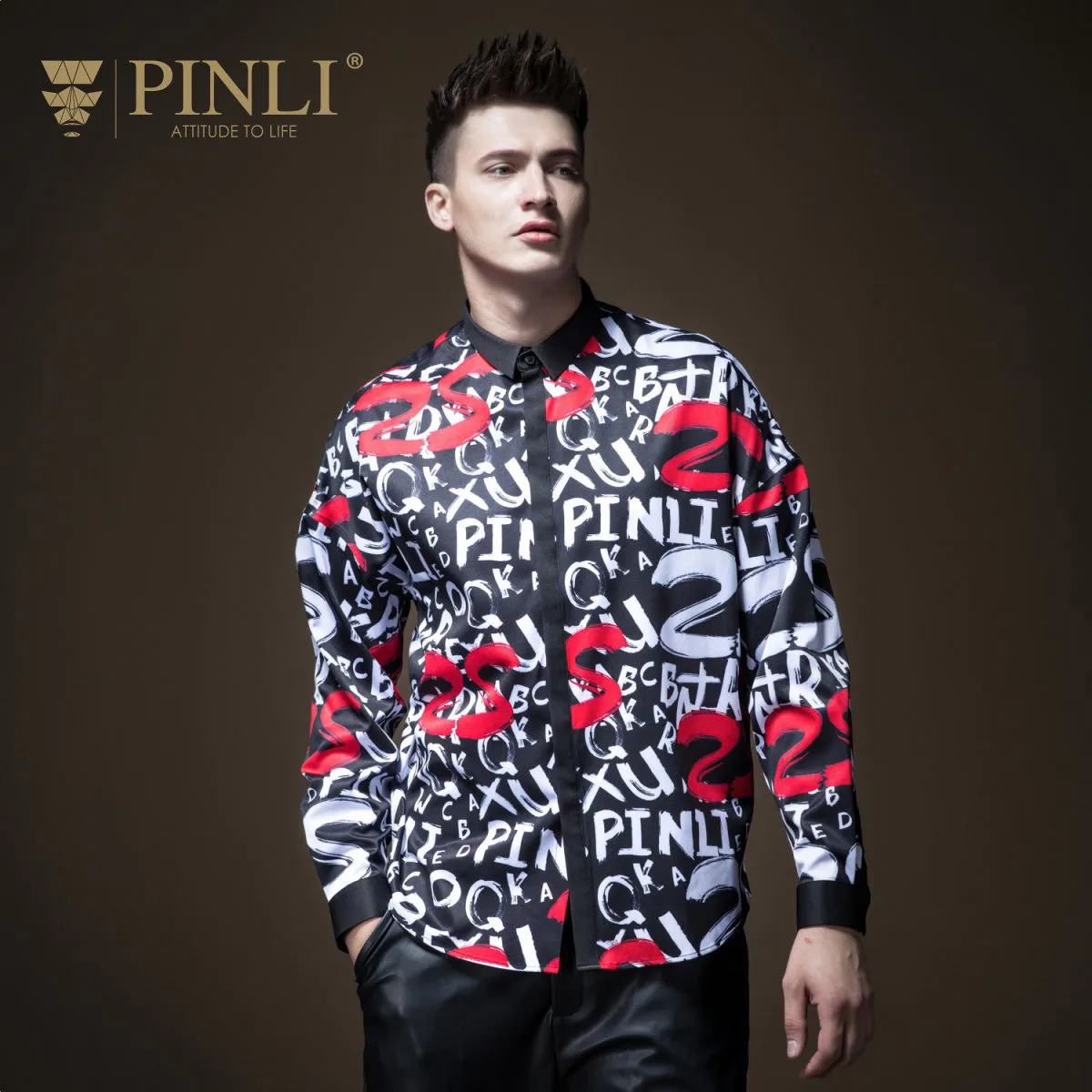 

Camisas Para Hombre Masculina Men Shirt Blusas Pinli Pin Li New Autumn Men's Young Print Street Long Sleeved Jacket B183413528
