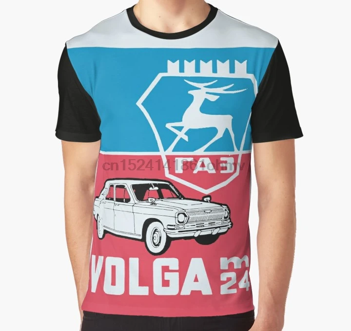 

All Over Print 3D Tshirt Men Funny T Shirt GAZ-24 VOLGA Full Print Big print Graphic T-Shirt