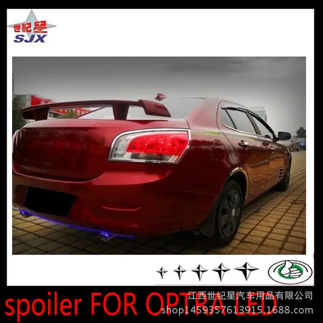 Fit for Chevrolet optra ABS rear spoiler rear wing with customize DIY