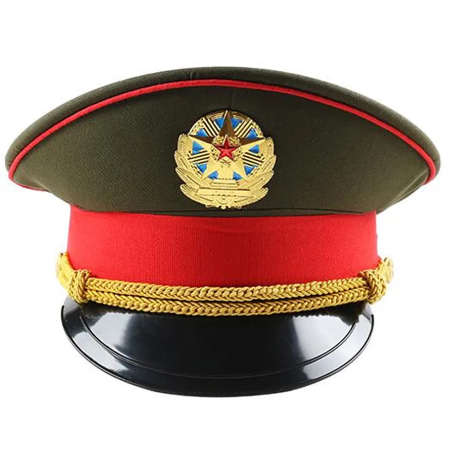 

British Fashion red Performance Cap green Military Hat spring army Hats white Captain Caps for Adult