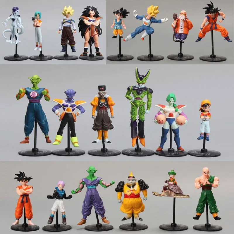 20pcs/lot Dragon Ball Z Figure GT Action Figures Crazy Party Cell