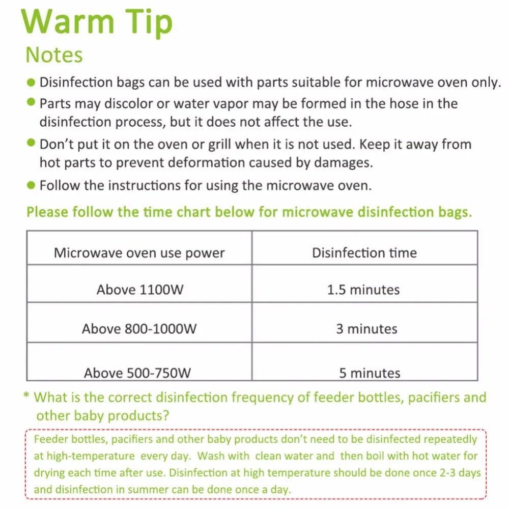 Микроволновая печь Паровая сумка для дезинфекции детская бутылочка для кормления ниппель стерилизация сумка