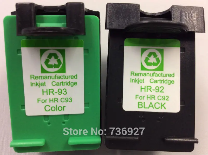 

1set Remanufactured Ink Cartridge for C9362W for HP 92 C9361W for Hp 93 suitable for HP Deskjet 5440 6310 1510 printer