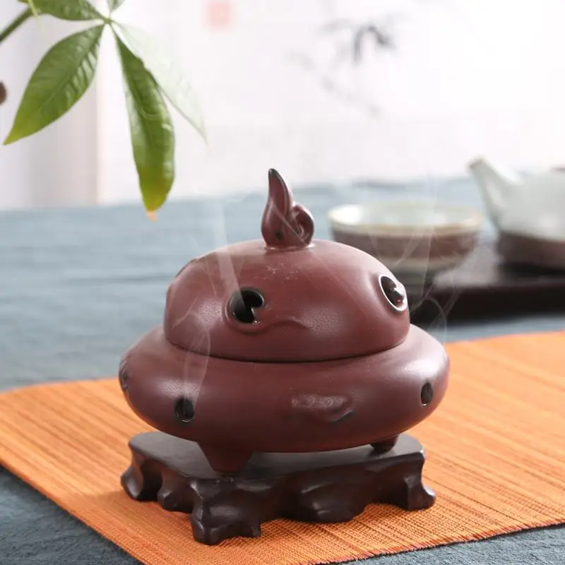 

Package mail For short Creative home smoked incense burner Tea house burning temple incense burner Incense coil incense ta