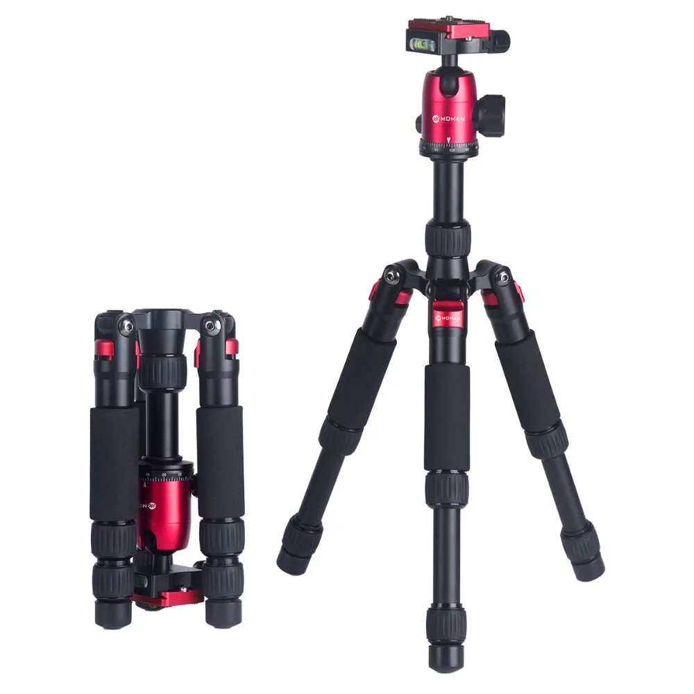 

[RU WAREHOUSE] Moman DT-02 20" Portable Mini Compact Tabletop Tripod for Macro Photography with 360 Degree Ball Head for DSLRs