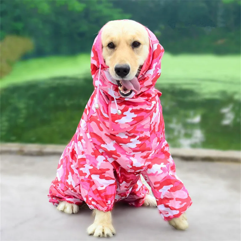 Одежда для собак водонепроницаемый дождевик для собак кошек прозрачный дождевик светильник одежда комбинезон маленький и большой дождевик для собак