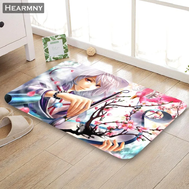 

Custom Anime Beautiful Boy Doormat Floor/Bath/Kitchen/Beach Mat Flannel Sponge Fabric 3D Printed Shaggy Decoration For Bedroom