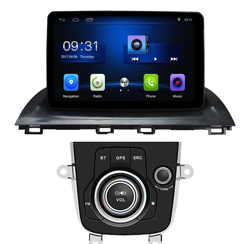9 &quot2G + 32G android 7 0 автомобильный dvd gps плеер для Mazda Encore/Mazda 3 2014 с автомобильным Радио