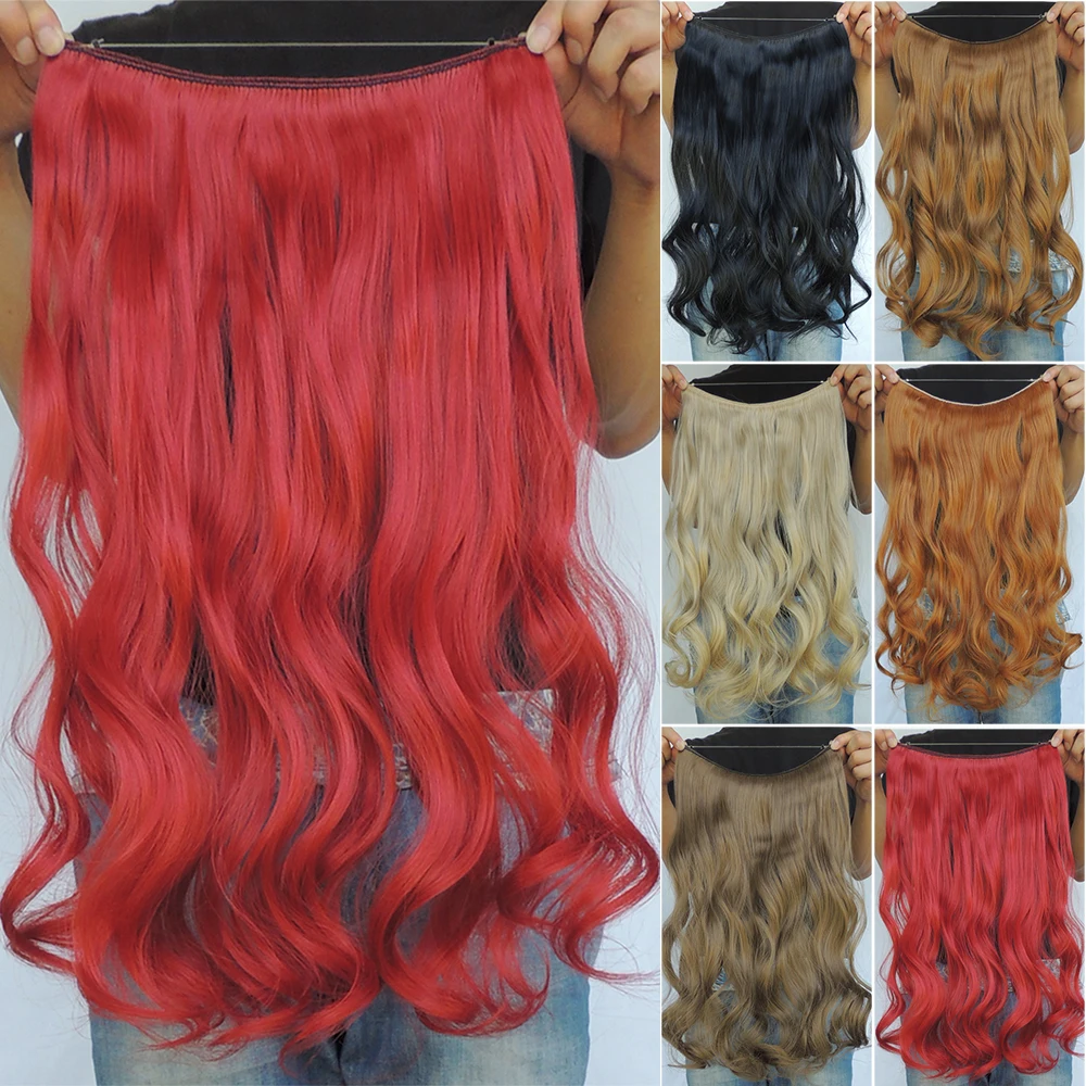 mega hair extension curly synthetic weave flip in extensions piece 20 inch extensiones hairpiece aplique de cabelo hairpieces