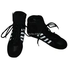 Аутентичные VeriSign борцовские ботинки для мужчин, тренировочная обувь, сухожилия в конце, кожаные кроссовки, профессиональная боксерская обувь# B1505