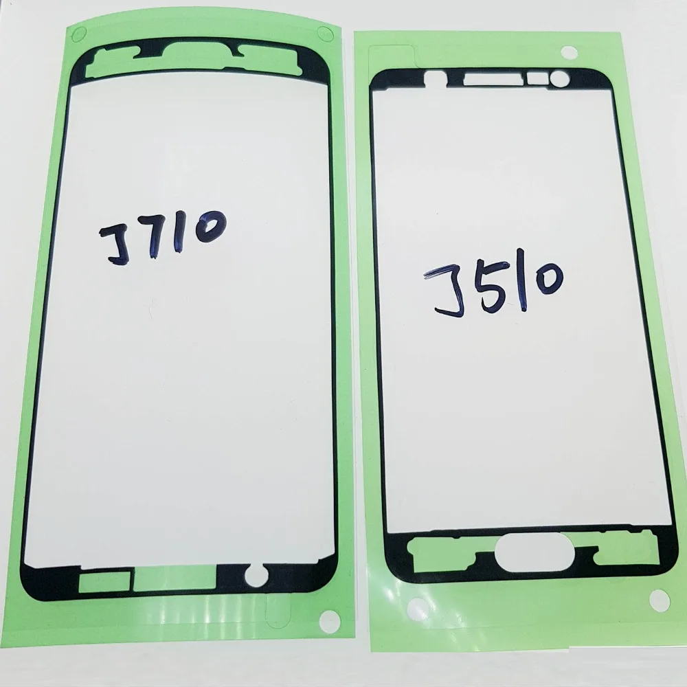 

BINYEAE 2PCS Pre-cut LCD Frame Sticky Adhesive Tape Glue For Samsung Galaxy 2016 j3 J5 J7 J710 J510 J310 2016
