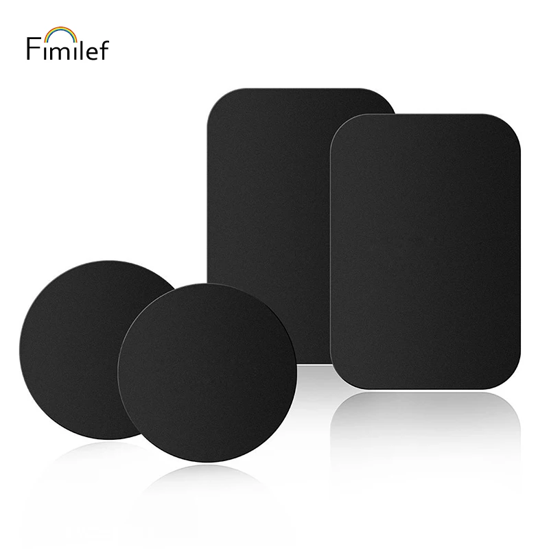 

Fimilef 2018 Metal Plates Sticker Replace For Magnetic Car Mount Magnet Phone Holder Stand Accessory Circular Square Iron Plate