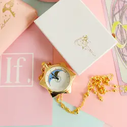 Новый Сейлор Мун 20th юбилей Кристалл аниме Металл красивые карманные часы ожерелье, подвеска, цепочка фигурка Коллекционная игрушка кукла