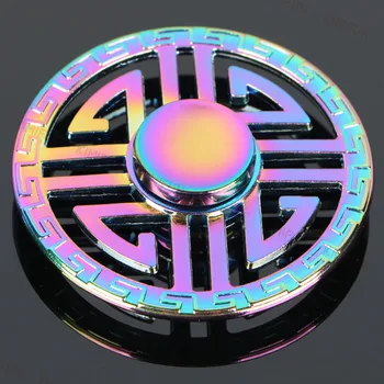 

Colorful CH style Fire Wheel EDC Hand spinner for Spinner hand Metal and ADHD Relief Focus Anxiety Stress Gift Finger Toys
