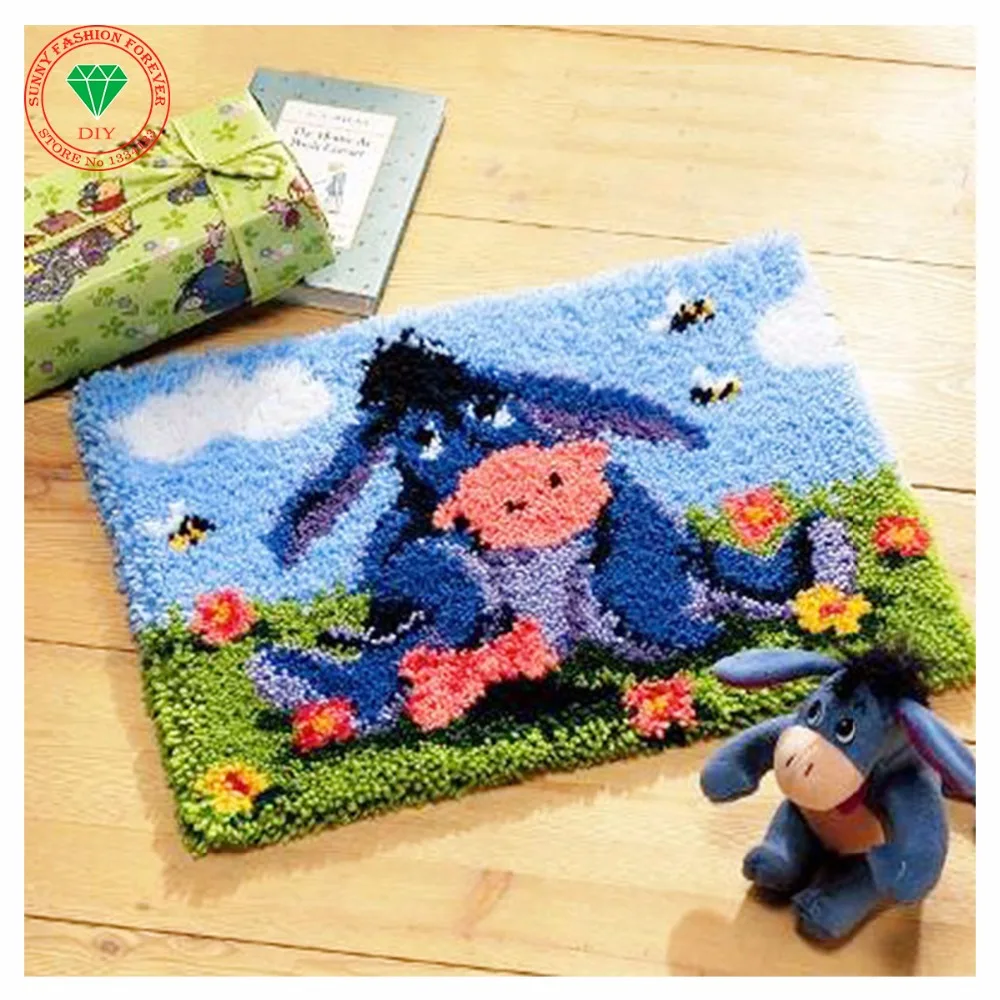 Carpet embroidery Needlework Latch hook rug kits rugs carpets