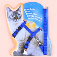 Cat Collars Adjustable Nylon Rope Pet Dog Puppy Cat Lead Leash Harness Walking Chest Strap Pet dog cat collar and leash set