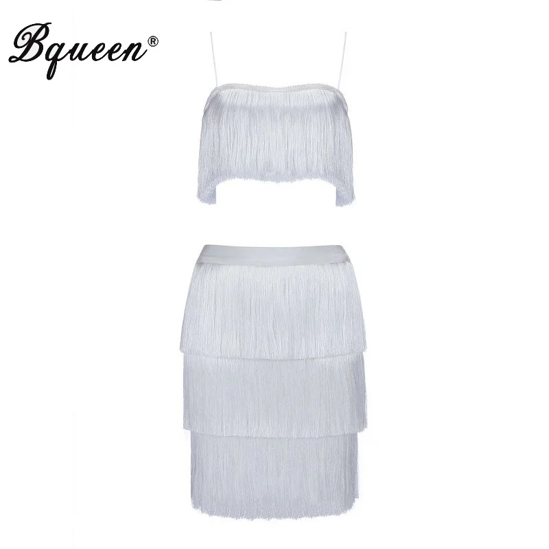 Женский комплект с топом и юбкой Bqueen из 2 предметов вечерний знаменитостей