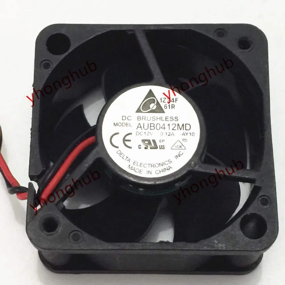 Delta Electronics AUB0412MD DC 12V 0.12A 40x40x20 мм 2 провод Сервер вентилятор охлаждения|square fan|server