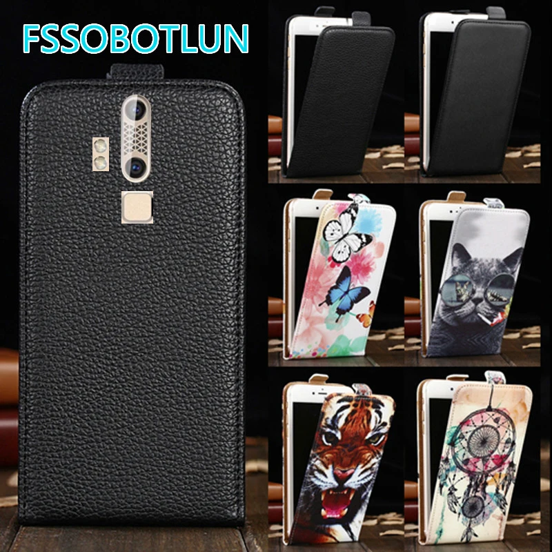 

Factory Direct! High Quality Up and Down Flip PU Leather Cartoon Drawing Vertical Phone Case For ZTE Axon Elite