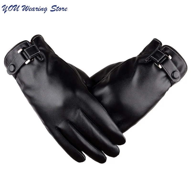 

Solid Windproof Gloves Warm Autumn Winter Men Glove Comfortable Black/Brown Touching Screen Gloves Mittens for Male