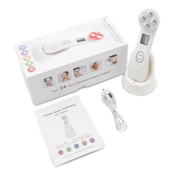 Electroporation mesotherapy LED photon light therapy - RF EMS skin rejuvenation - Face lifting - Skin tightening massage beauty machine 5