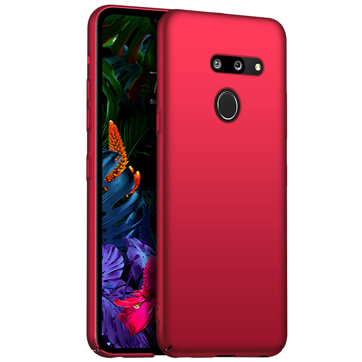 Ультратонкий минималистичный Тонкий чехол thinq для LG G8 G6 G5 G7, роскошный Высококачественный жесткий Тонкий чехол из поликарбоната, матовый защитный чехол на заднюю панель - Цвет: Red