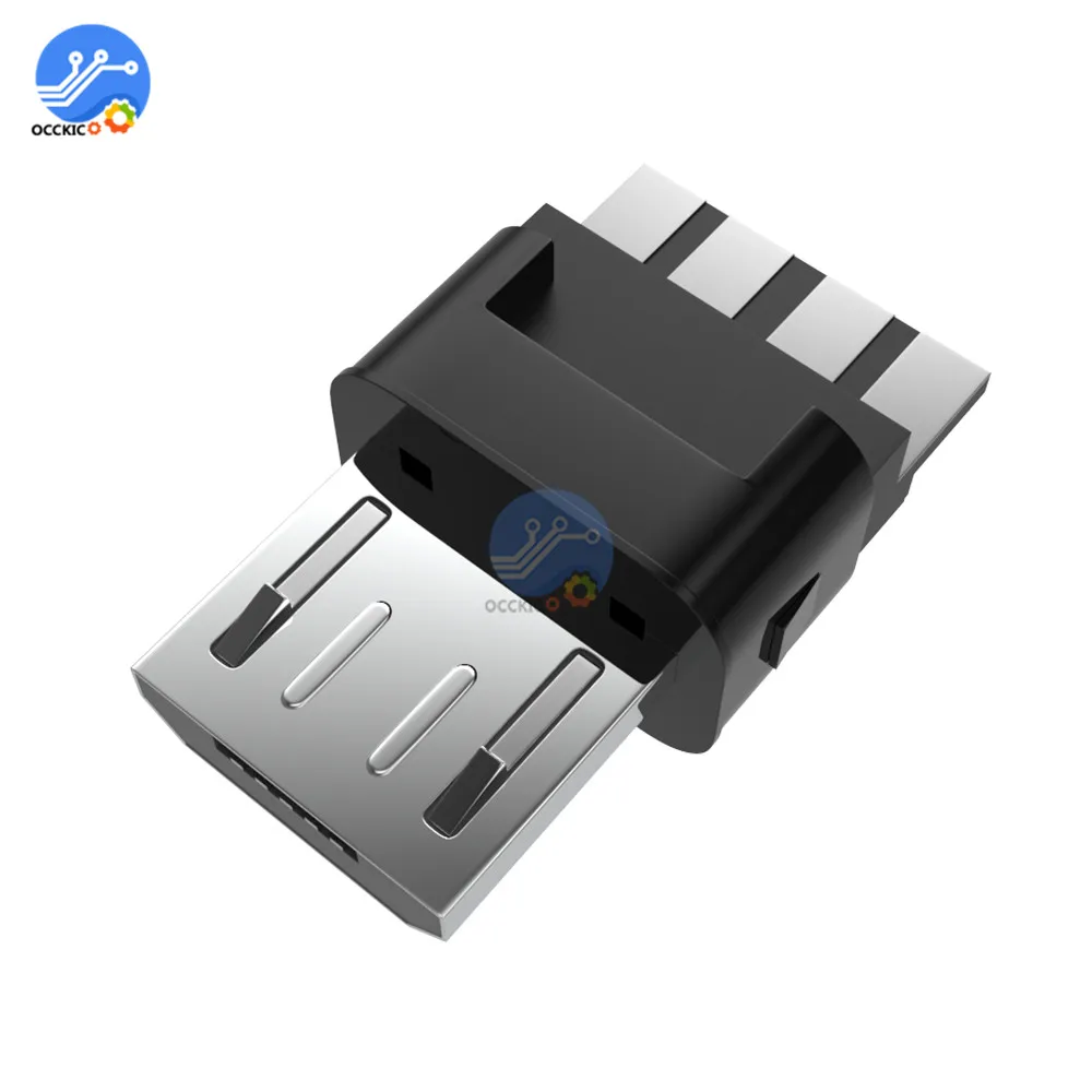 Micro USB Штекерный разъем кабель штекер чёрный сварочный OTG линейный интерфейс