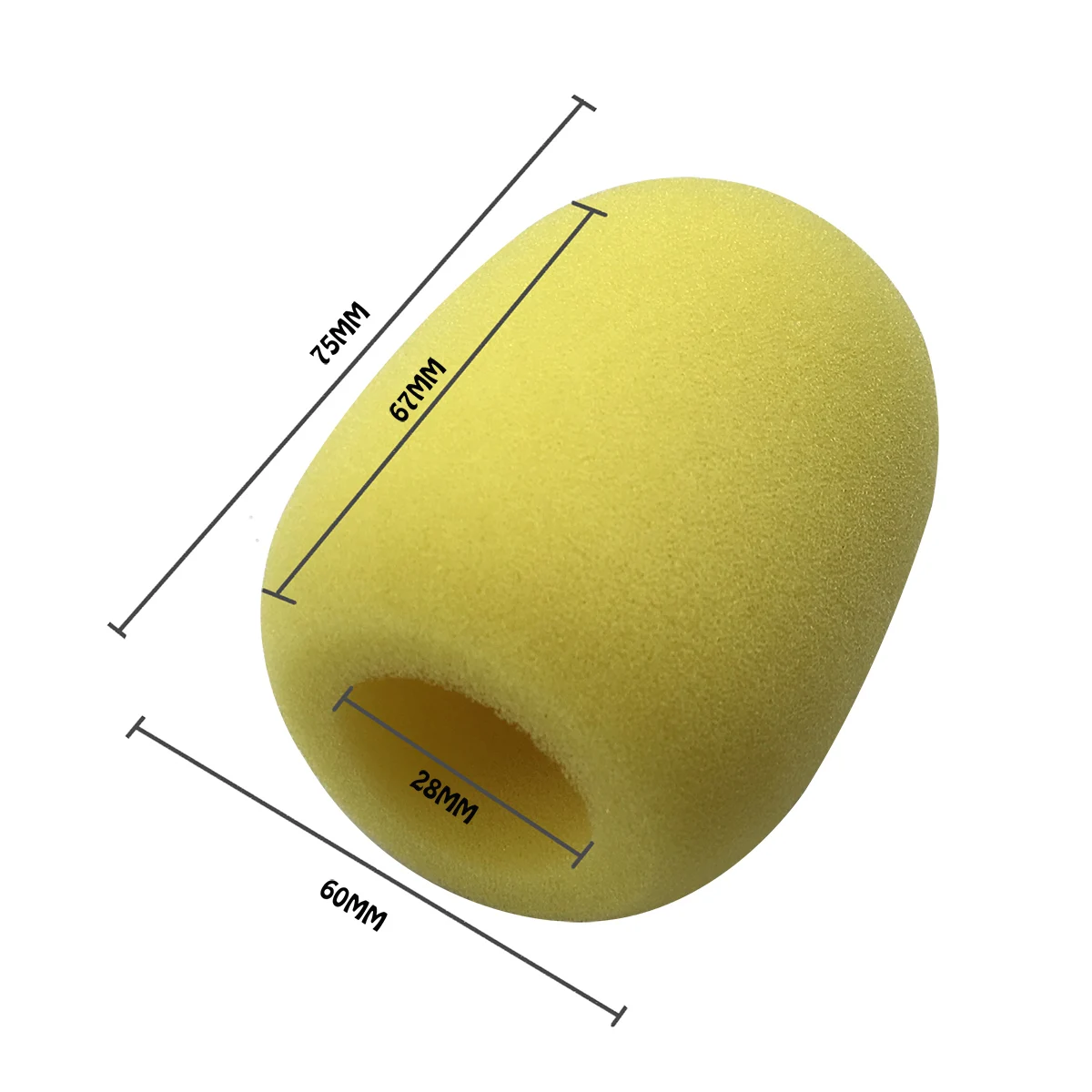 10 шт./лот высокая плотность микрофон пены крышка лобовое стекло Губка Для Shure Sm63L ручной трансляции интервью динамические микрофоны