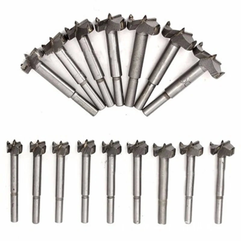 New 16Pcs 15 35mm Forstner Woodworking Hole Saw Drilling Hole Cutter