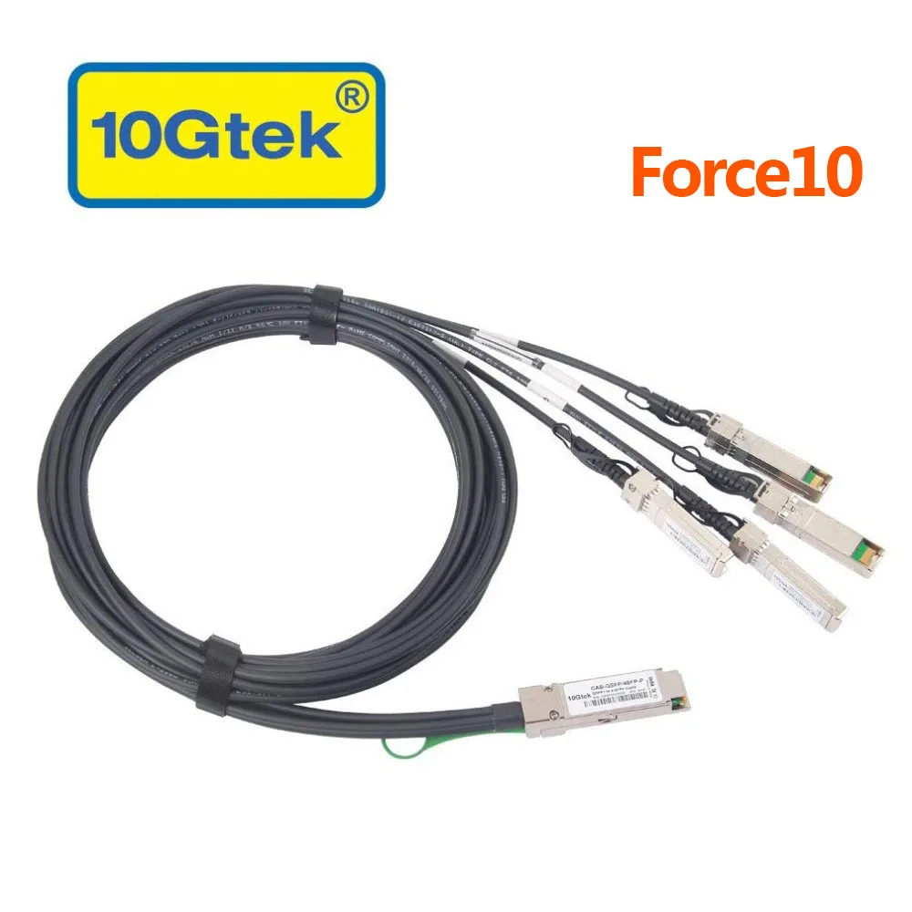 

Force10 5-meter 40Gb/s QSFP+ to 4x SFP+ Direct Attach Breakout Cable Passive 26AWG