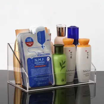 

New Transparent Acrylic Makeup Storage Box Lipstick Facial Mask Case Desktop Cosmetic Tools Organizer Home Clean Tool Container