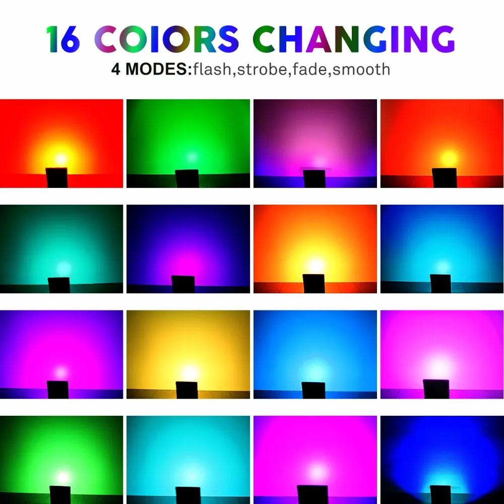 Светодиодный прожектор наружный меняющий цвет RGB IP65 водонепроницаемый с