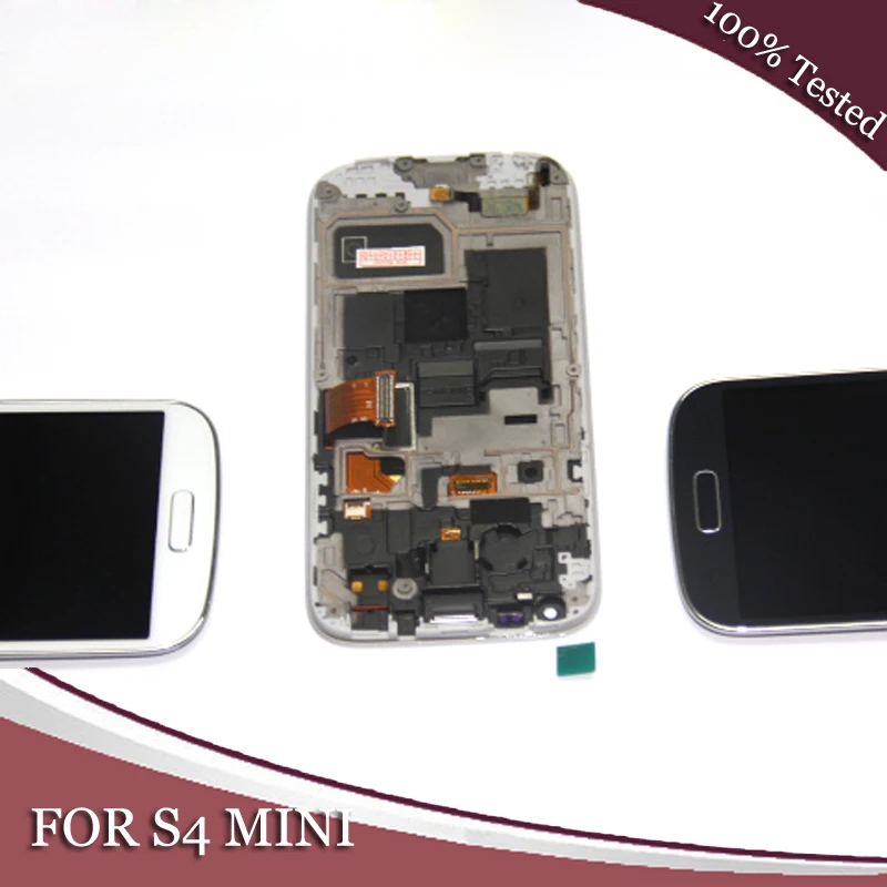 

Grade AAA For Samsung Galaxy S4 Mini i9195 i9190 9195 9190 LCD Display Touch Screen Digitizer Assembly+Frame+Repair Tools