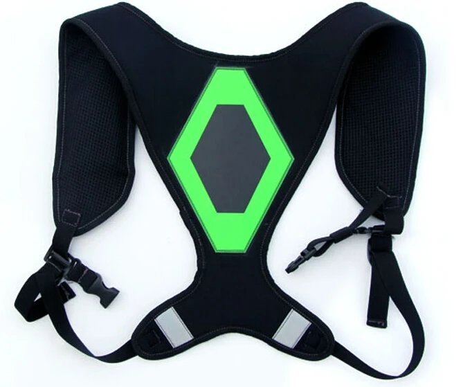 Reflective Safety Harness Vest with LED light+EL Reflective Running