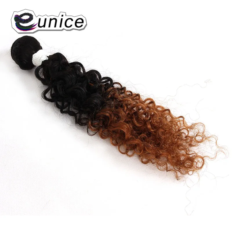 Deep Wave Brazilian Hair Ombre Human Hair Weave Bundles Extensions blond burgundy colors   (78)