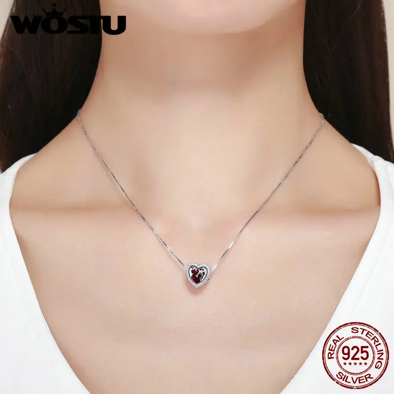 WOSTU Hot Sale 100% 925 Sterling Silver Best Love For MOM Charm fit Bead Bracelet DIY Jewelry Birthday Gift For Mother DXC634