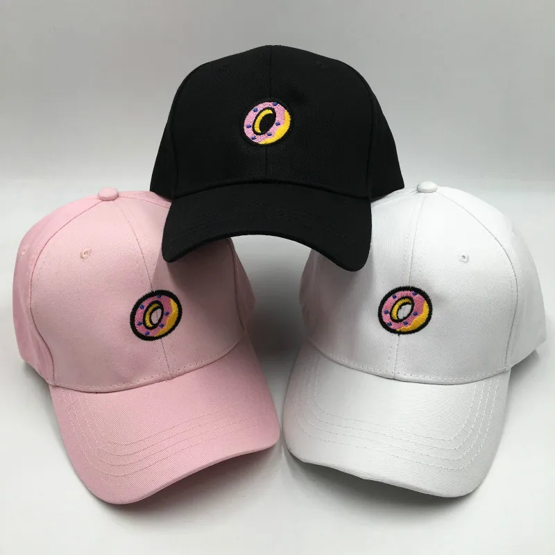 

Embroidery Donut Dad Hat For Women High Quality Cotton Men Baseball Cap Kpop Snapback Hip Hop Hat Cap Vintage Hiphop Trucker Hat